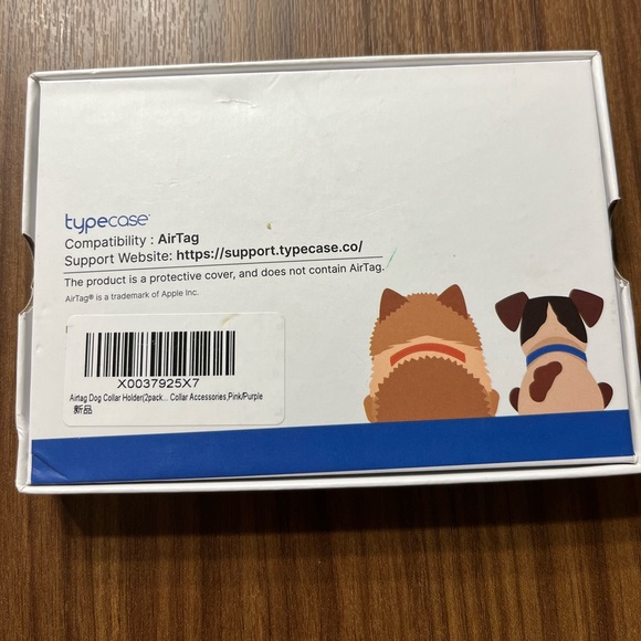 NIB Pet Collar Holder Apple AirTag 2-pack Pink Purple Add To Your Pet’s Collar - Picture 3 of 3